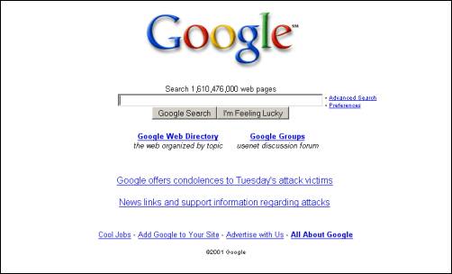 Google 2001